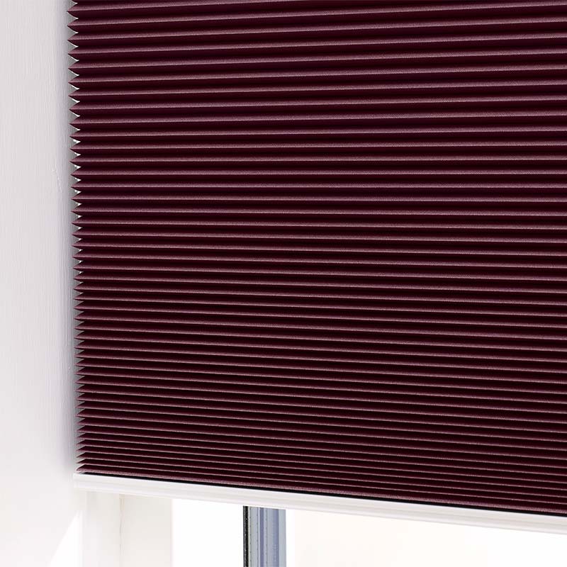 Plisségardin easylift m/greb Bordeaux - Enkeltlag