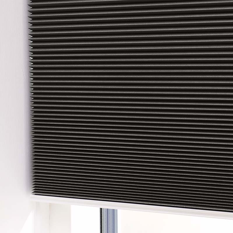 Plisségardin easylift m/greb Antracit - Enkeltlag