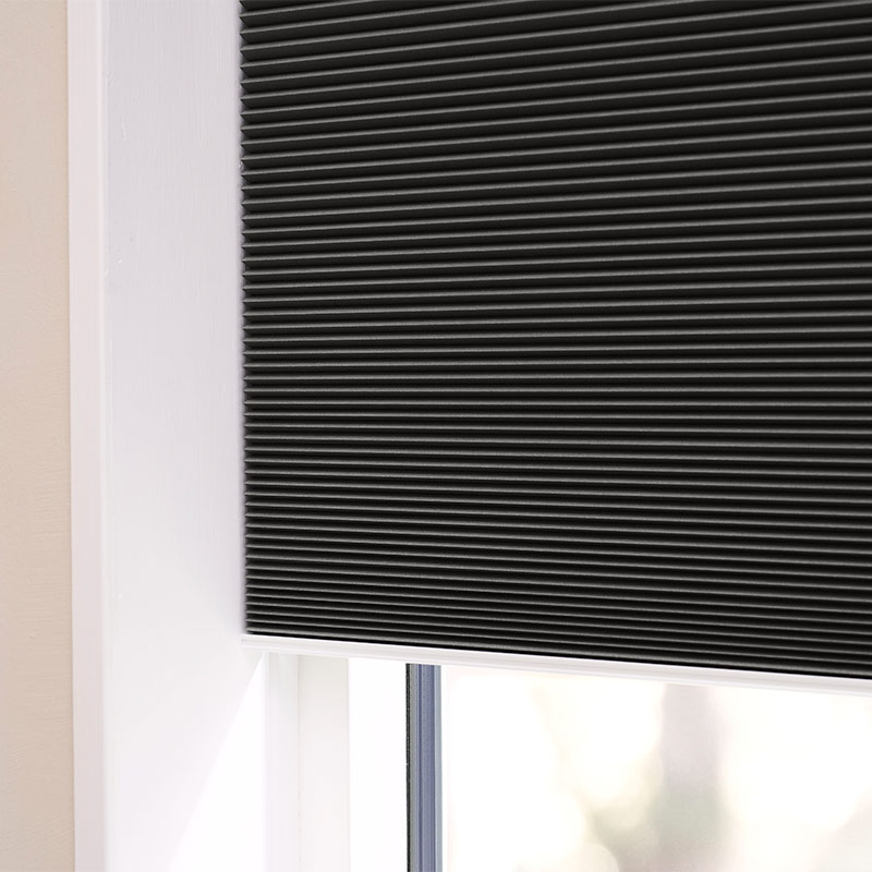 Plisségardin easylift m/greb Antracit - Enkeltlag