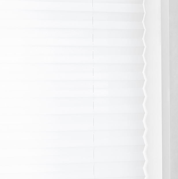 Xpress plisségardin easylift m/greb Hvid