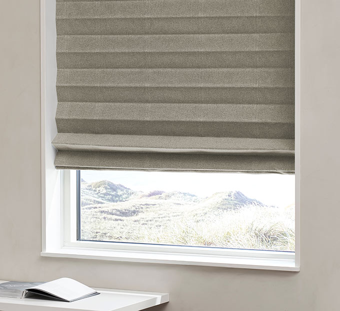 Foldegardin mørklægning Midnight - Ash taupe