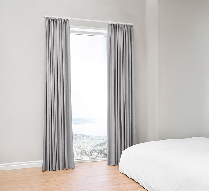 Stofgardin mørklægning Midnight - Grå