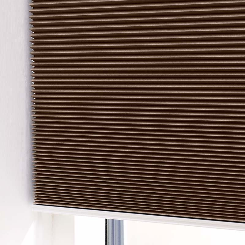 Plisségardin easylift m/greb Latte – Enkeltlag