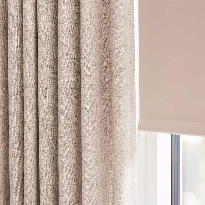 Stofgardin Divine - Khaki brun
