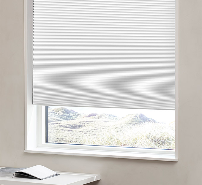 Plisségardin easylift m/greb Modehvid - Dobbeltlag