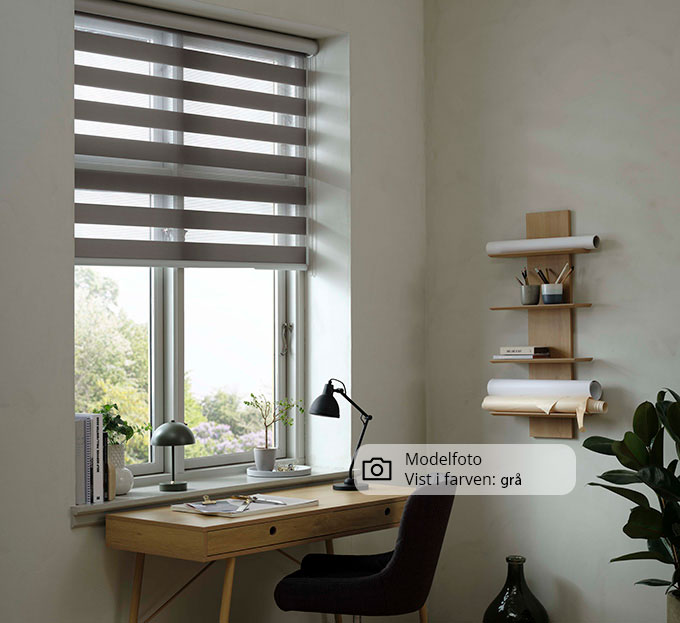 Duo rullegardin Sort
