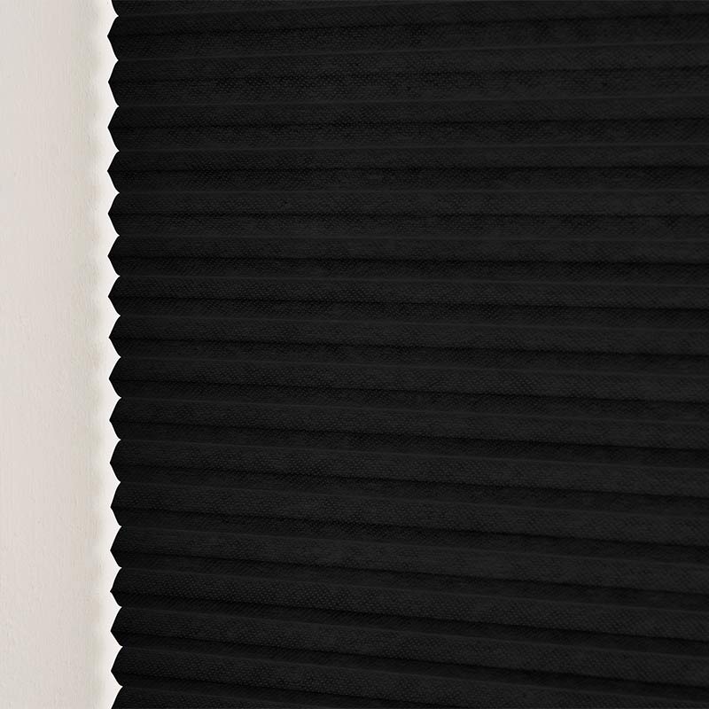 Plisségardin Up and Down Sort – Enkeltlag