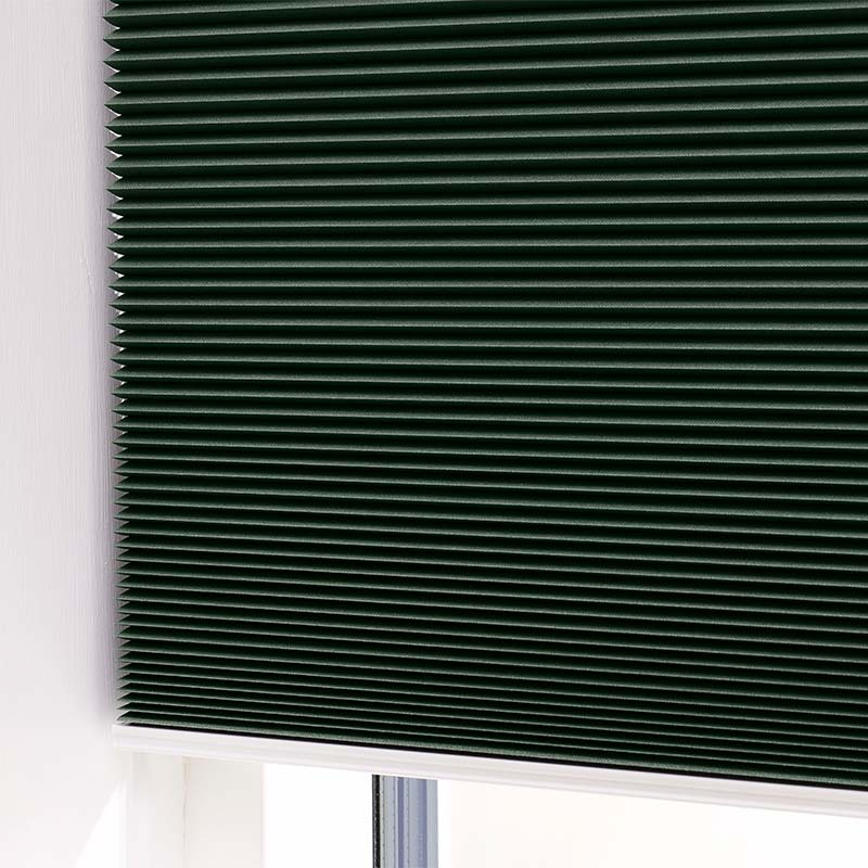 Plisségardin easylift m/greb Mosegrøn – Enkeltlag