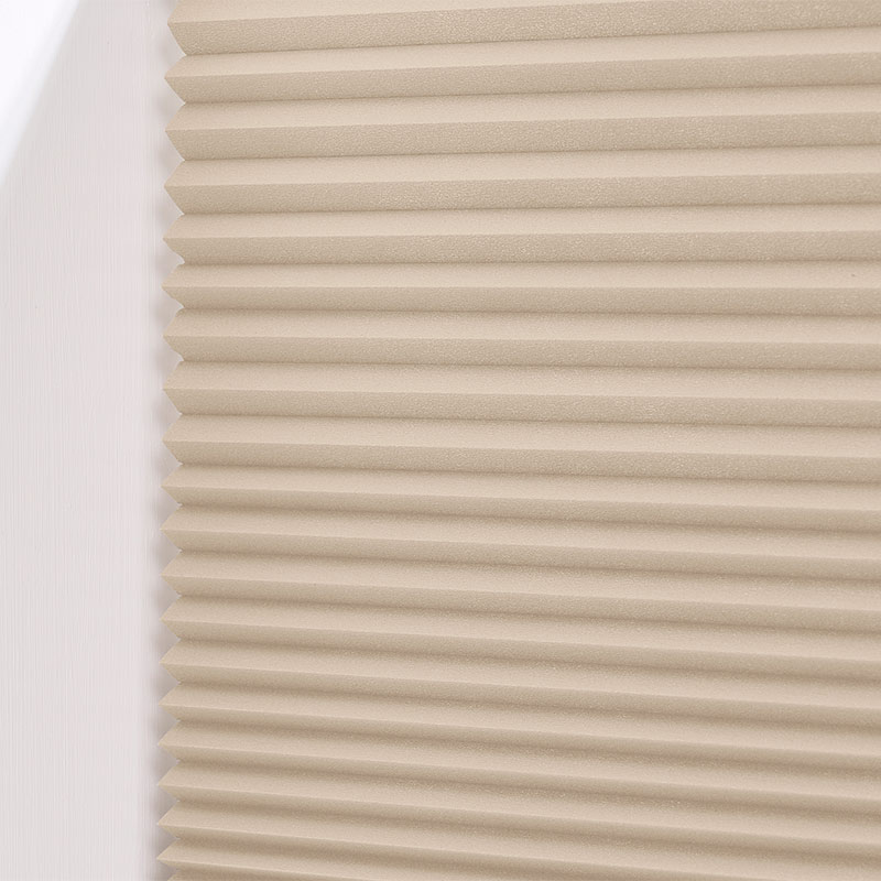 Plisségardin Up and Down Lys sand – Dobbeltlag